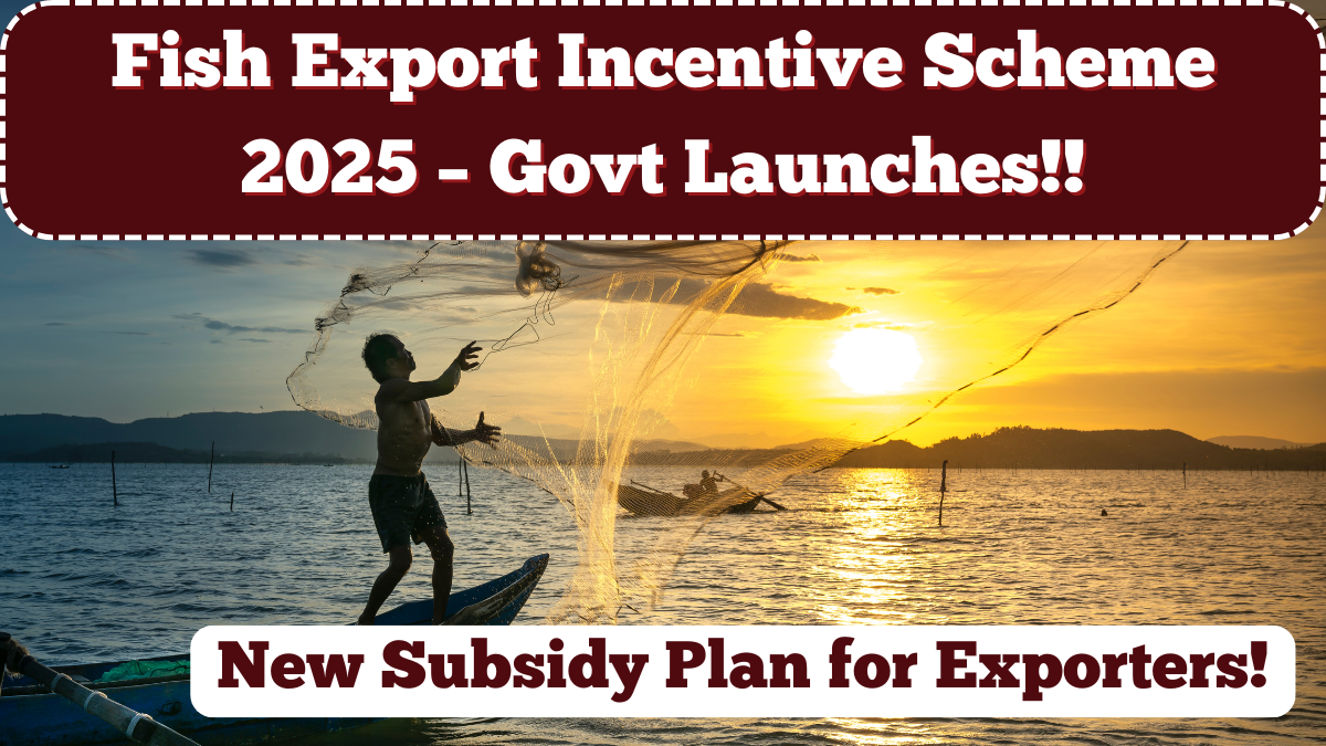 Fish Export Incentive Scheme 2025 – Govt Launches New Subsidy Plan for Exporters